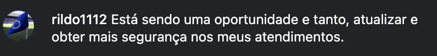 Depoimento de Rildo: mais segurança nos atendimentos